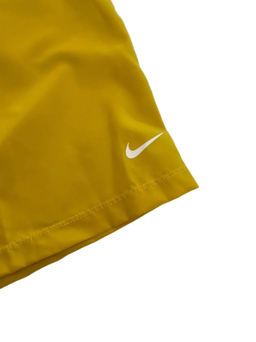 Nike Yellow Dri-FIT Athletic Shorts with Swoosh Tag XL